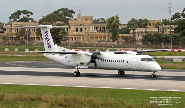 G-EXTA LMML 06-12-2022 Flybe Bombardier Dash 8-Q402 CN 5525