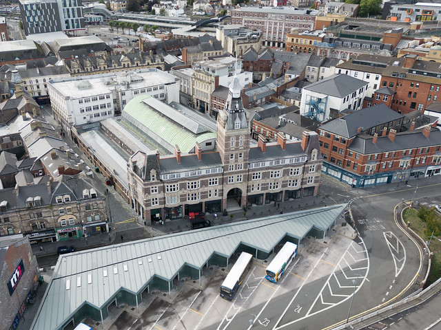 Newport Provisions Market aerial image - opened in 1889