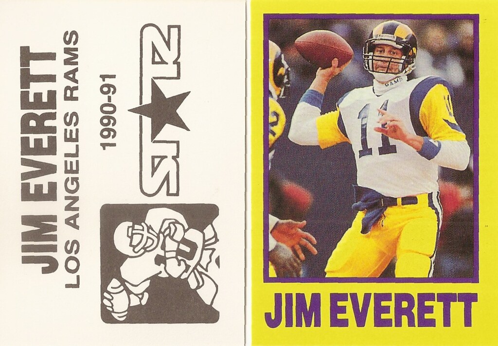 1991 Starz Yellow Football - Everett, Jim