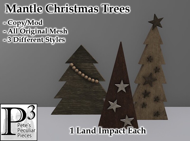 Mantle Christmas Trees