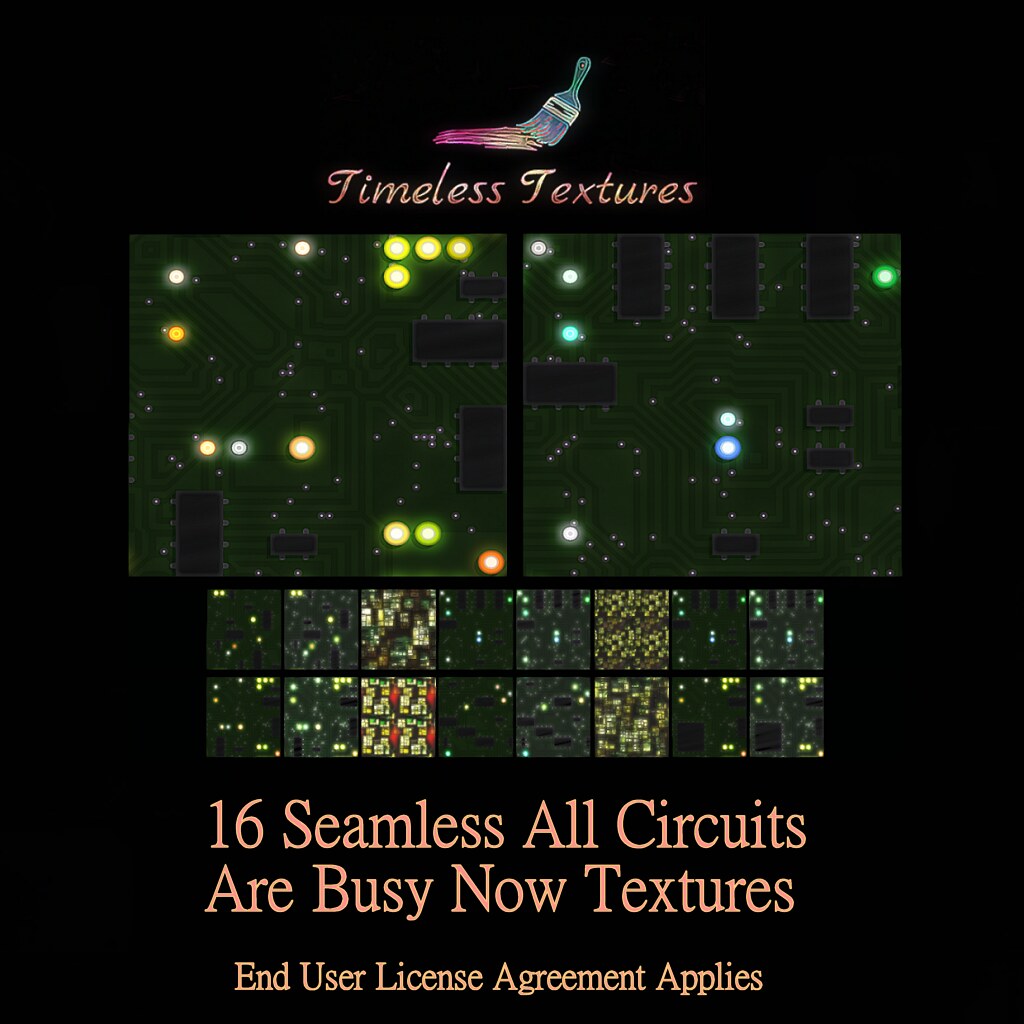 2022 Advent Gift Dec 7th – 16 Seamless All Circuits Are Busy Now Timeless Textures