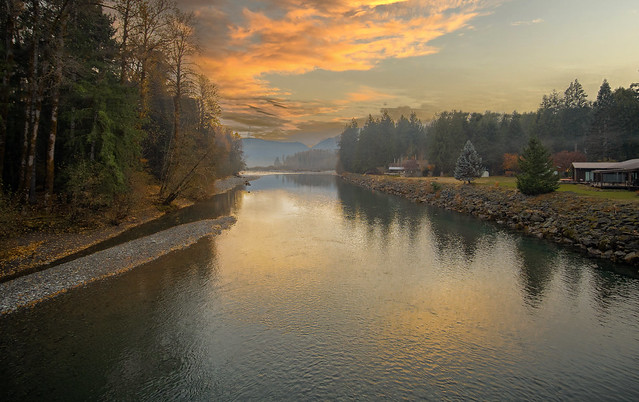 Sunset in Packwood, Washington