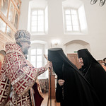 7 декабря 2022, Литургия в храме вмч. Екатерины Екатерининского женского монастыря (Тверь)