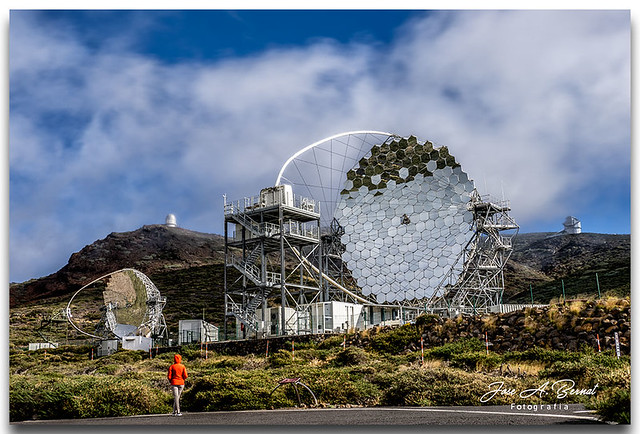 Roque de los Muchachos, telescopios magic, isla de La Palma, Islas Canarias, España.