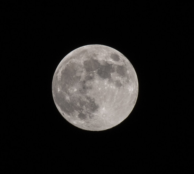 Full moon over Bloxwich