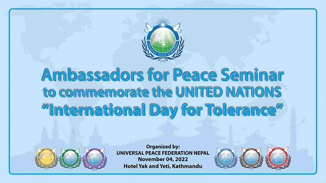 Nepal-2022-11-04-International Day for Tolerance Observed in Nepal