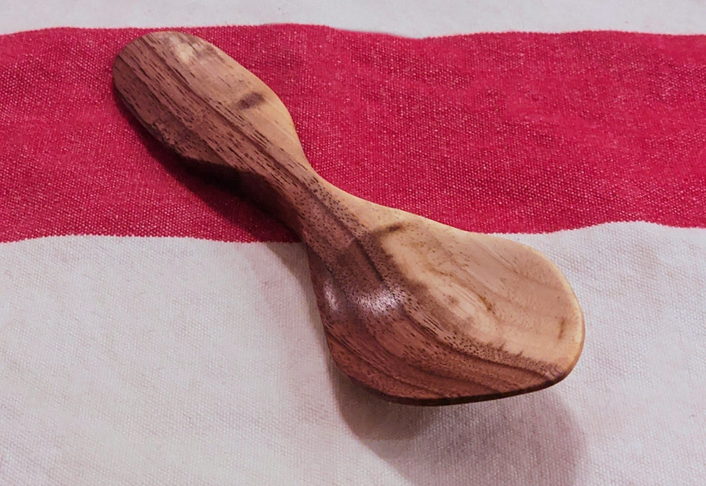 Hand-carved Black Walnut Spoon