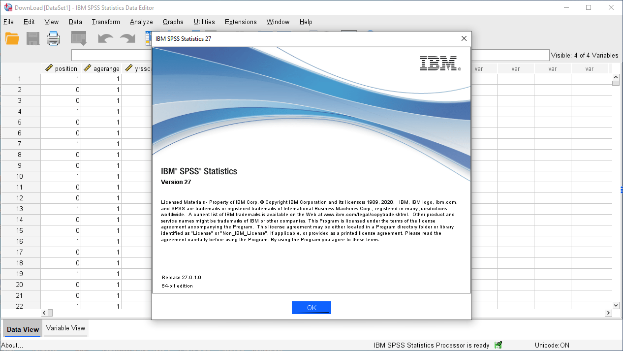 Working with IBM SPSS Statistics 27.0.1 IF026 full license