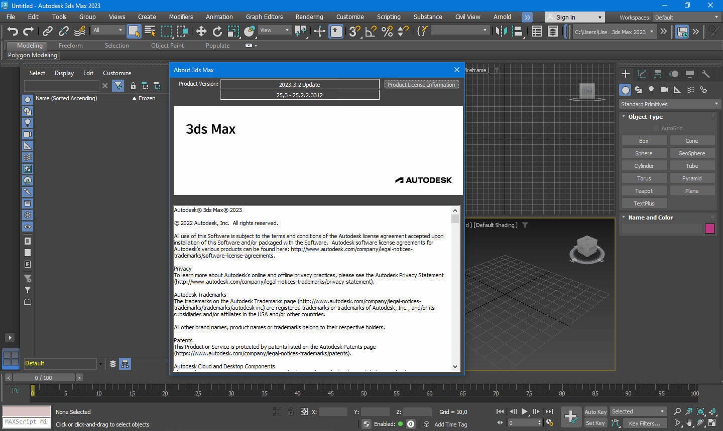 Working with Autodesk 3DS MAX 2023.3 full