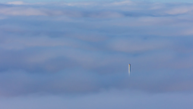 Wharmton Mast in the Clouds