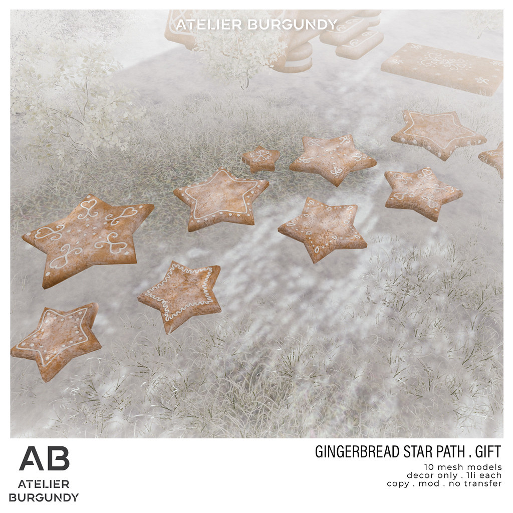 Atelier Burgundy . Gingerbread Star Path GIFT