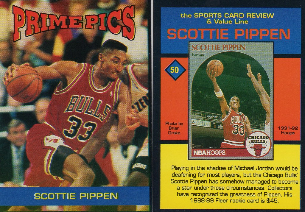 1992 Sports Card Review Prime Pics Magazine Insert - Pippen, Scottie