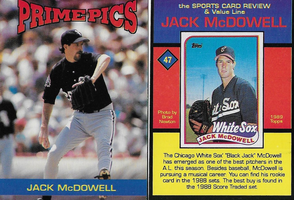 1992 Sports Card Review Prime Pics Magazine Insert - McDowell, Jack