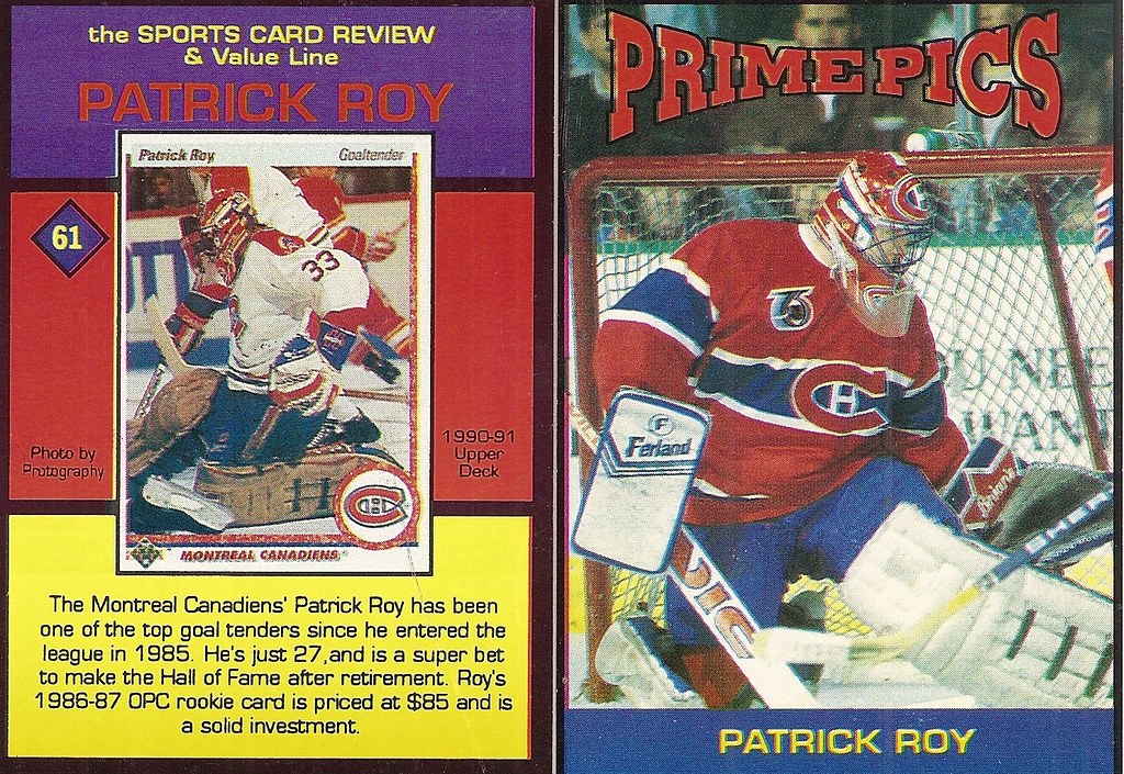 1992 Sports Card Review Prime Pics Magazine Insert - Roy, Patrick