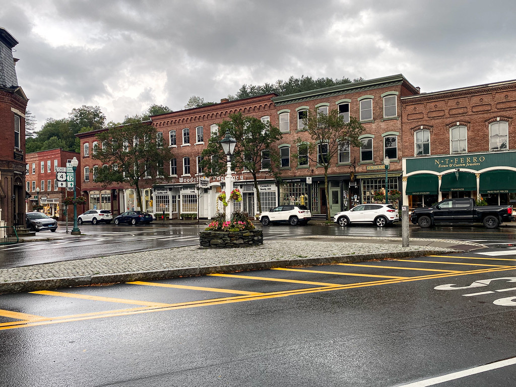 Elm and Central Street, Woodstock, Vermont, United States