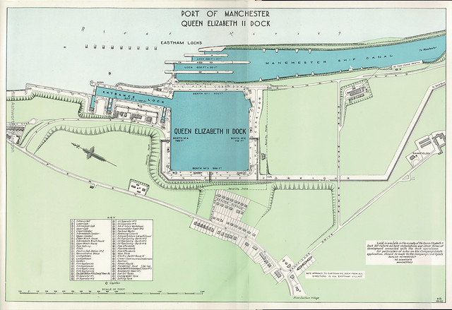 The Port of Manchester : Queen Elizabeth II Docks : opening handbook 19 January 1954 : plan
