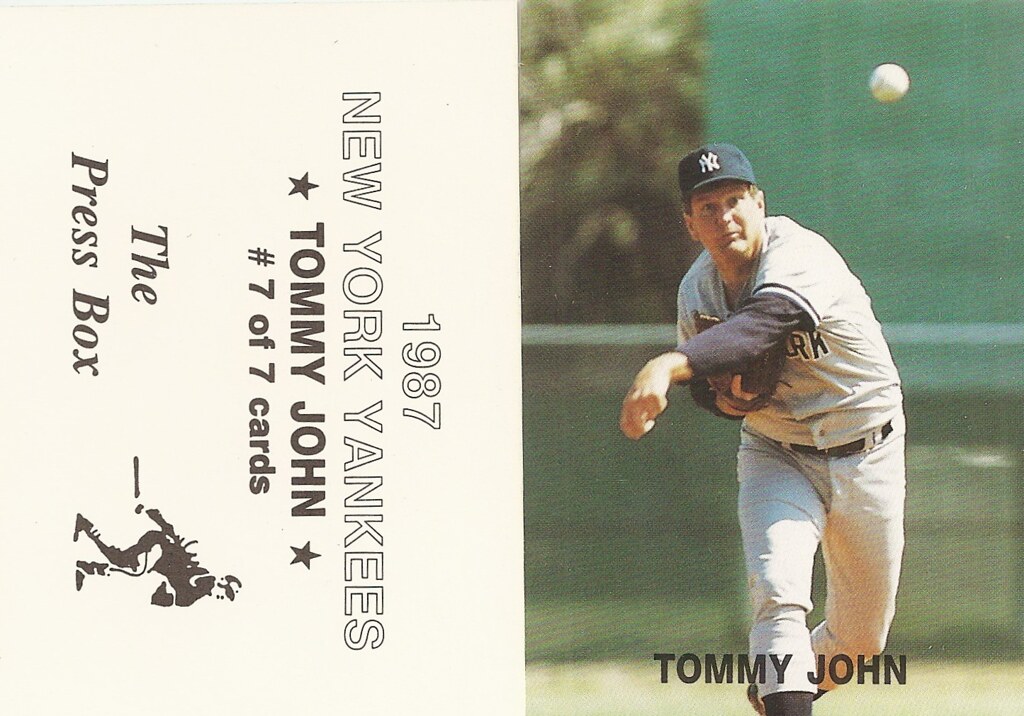 1987 The Press Box NY Yankees - John, Tommy