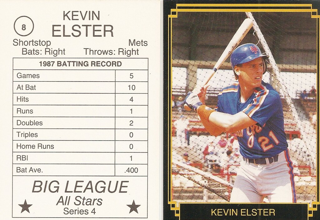1988 Big League All-Stars - Elster, Kevin (Series 4)