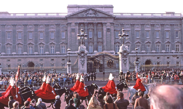 Changing of the guard Buckingham Palace December 12 1979