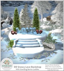 Dreamland Designs 02.DD Snowy Love Backdrop AD