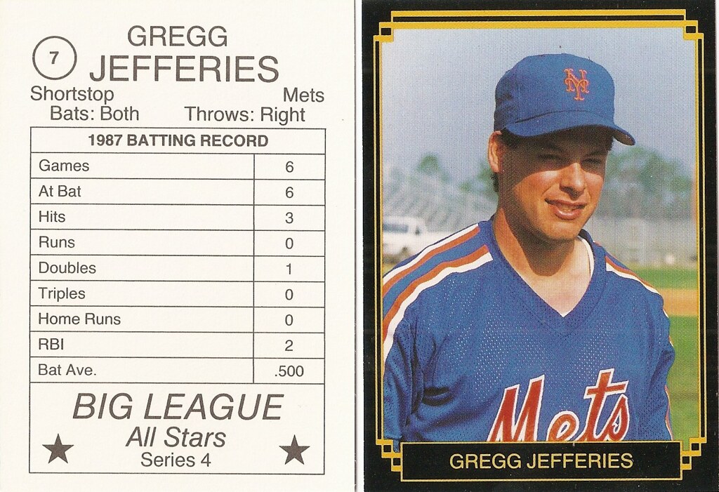 1988 Big League All-Stars - Jefferies, Gregg (Series 4)