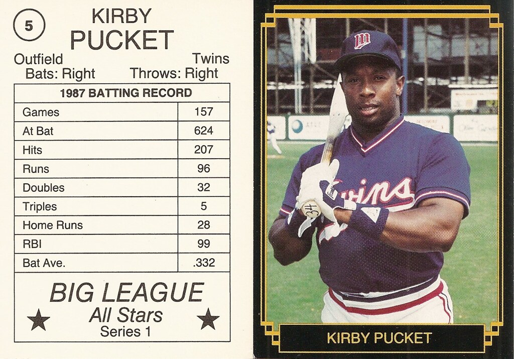 1988 Big League All-Stars - Puckett, Kirby (Series 1)