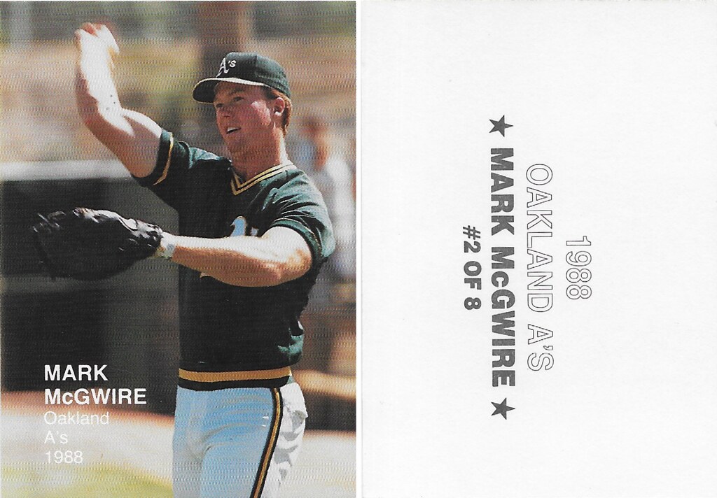 1988 Oakland A's Set of 8 - McGwire, Mark 2