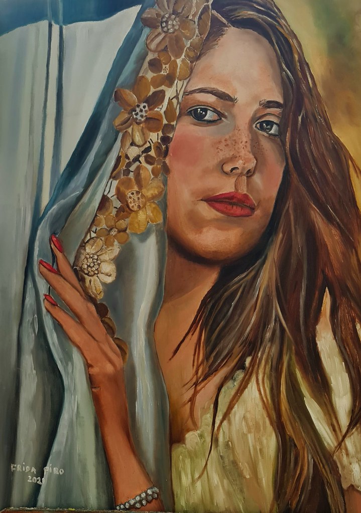 ציור דיוקן פרידה פירו frida piro ציירות אמניות יוצרות אמנות ישראלית מודרנית פמיניסטית פיגורטיבית