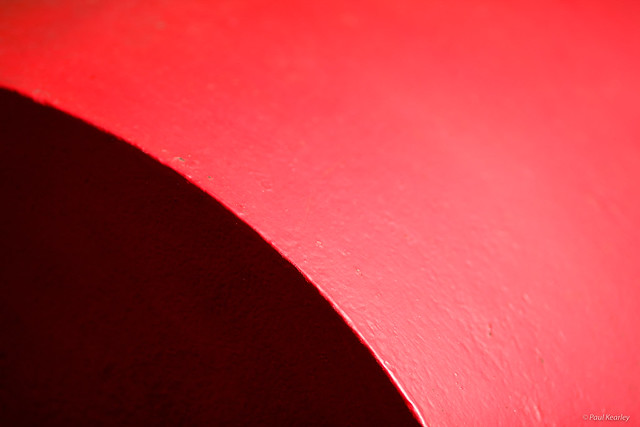 Curved Red Abstract