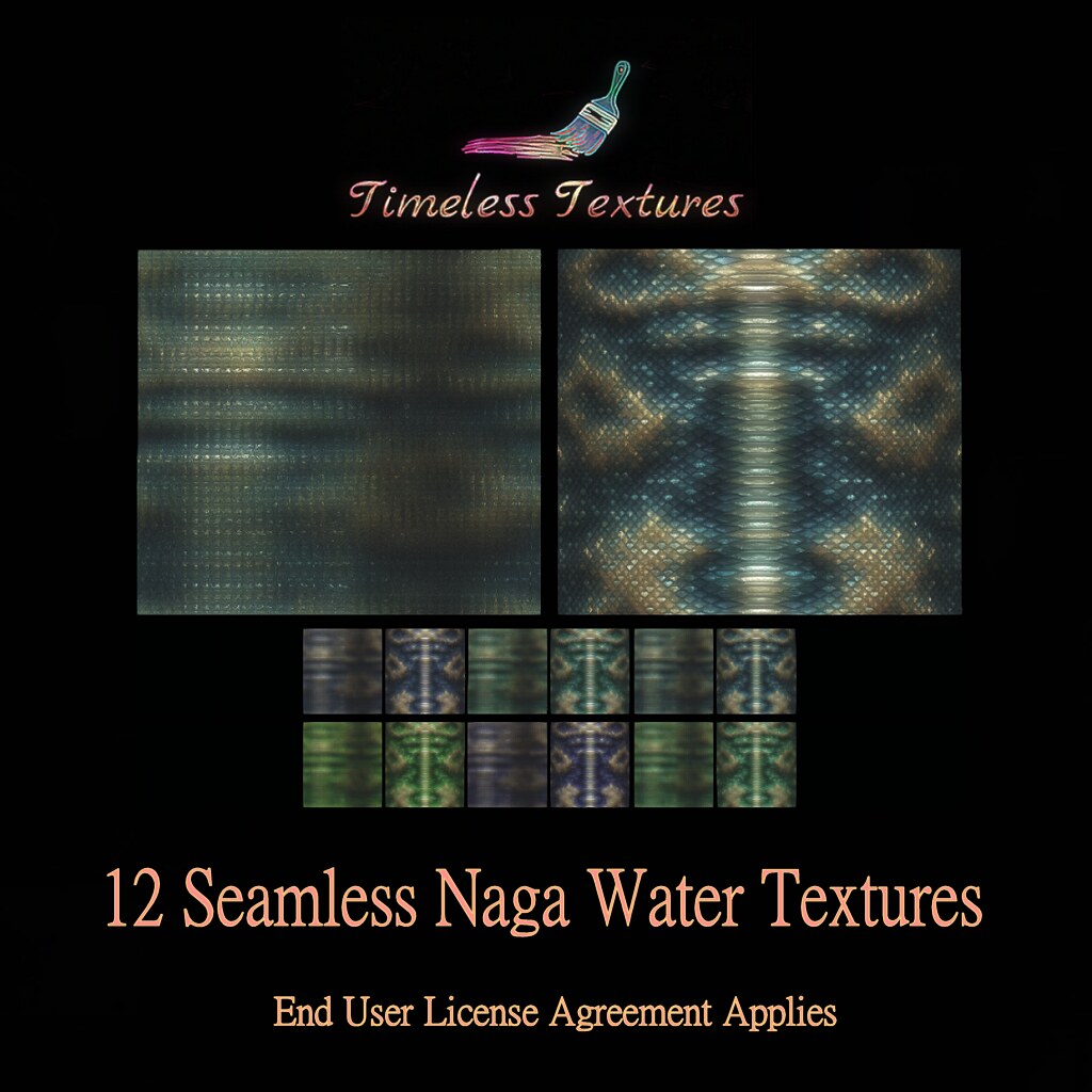 2022 Advent Gift Dec 10th – 12 Seamless Naga Water Timeless Textures