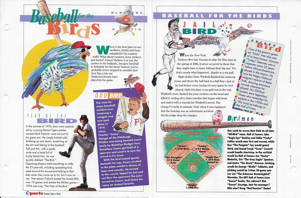 1993 Sports Heroes Feats Packet 00 Sample - Fidrych-Winfield
