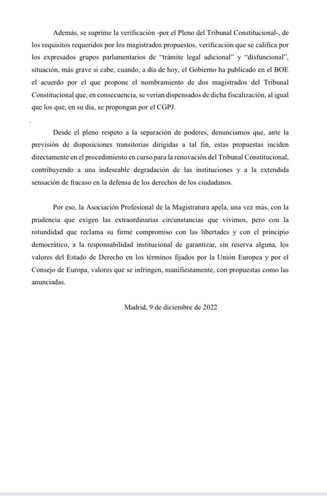 Los jueves, Pedro Sánchez infringe manifiestamente los valores del Estado de Derecho. Lasvocesdelpueblo (2)