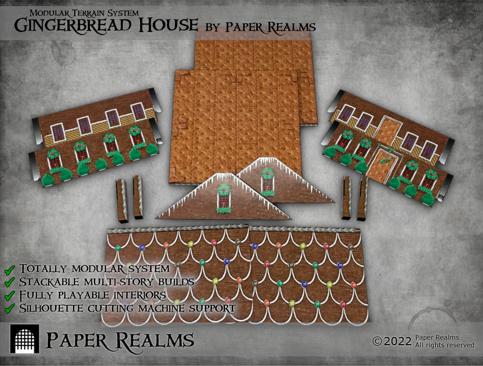Gingerbread House Parts
