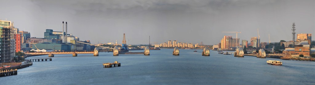 Thames Barrier 7 . Panorama. Nikon D3100. DSC_0307-0319.
