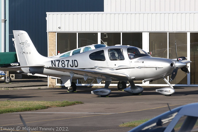 N787JD - 2008 build Cirrus SR22 G3 Turbo, with RGV Aviation at Gloucester