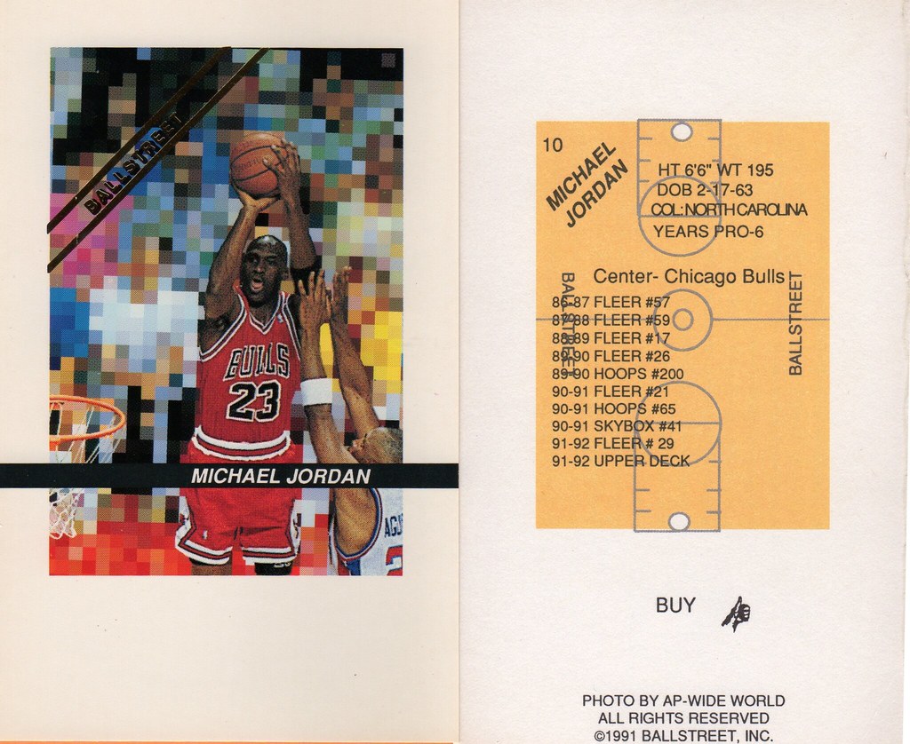 1992 Ballstreet Magazine Insert Oversize - Jordan, Michael (Vol 2 No.1)