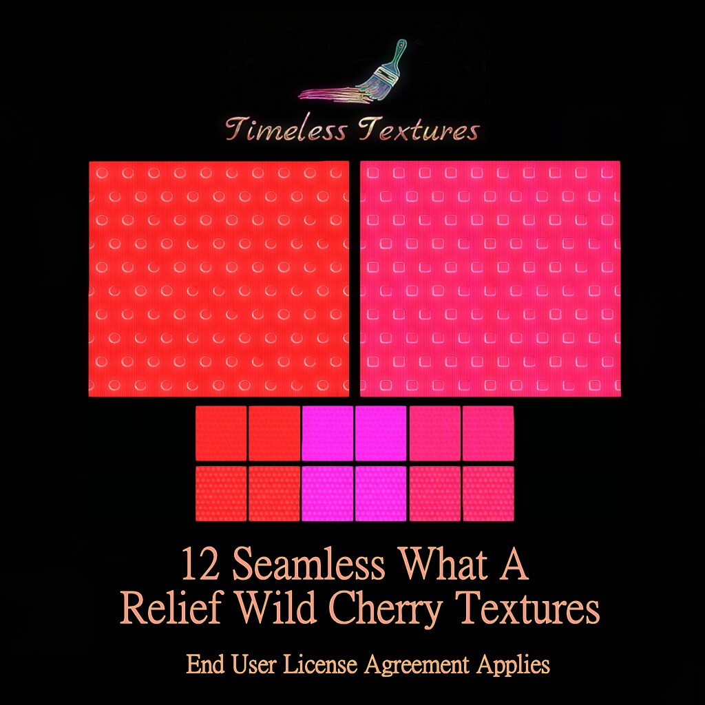 2022 Advent Gift Dec 12th -12 Seamless What A Relief Wild Cherry Timeless Textures