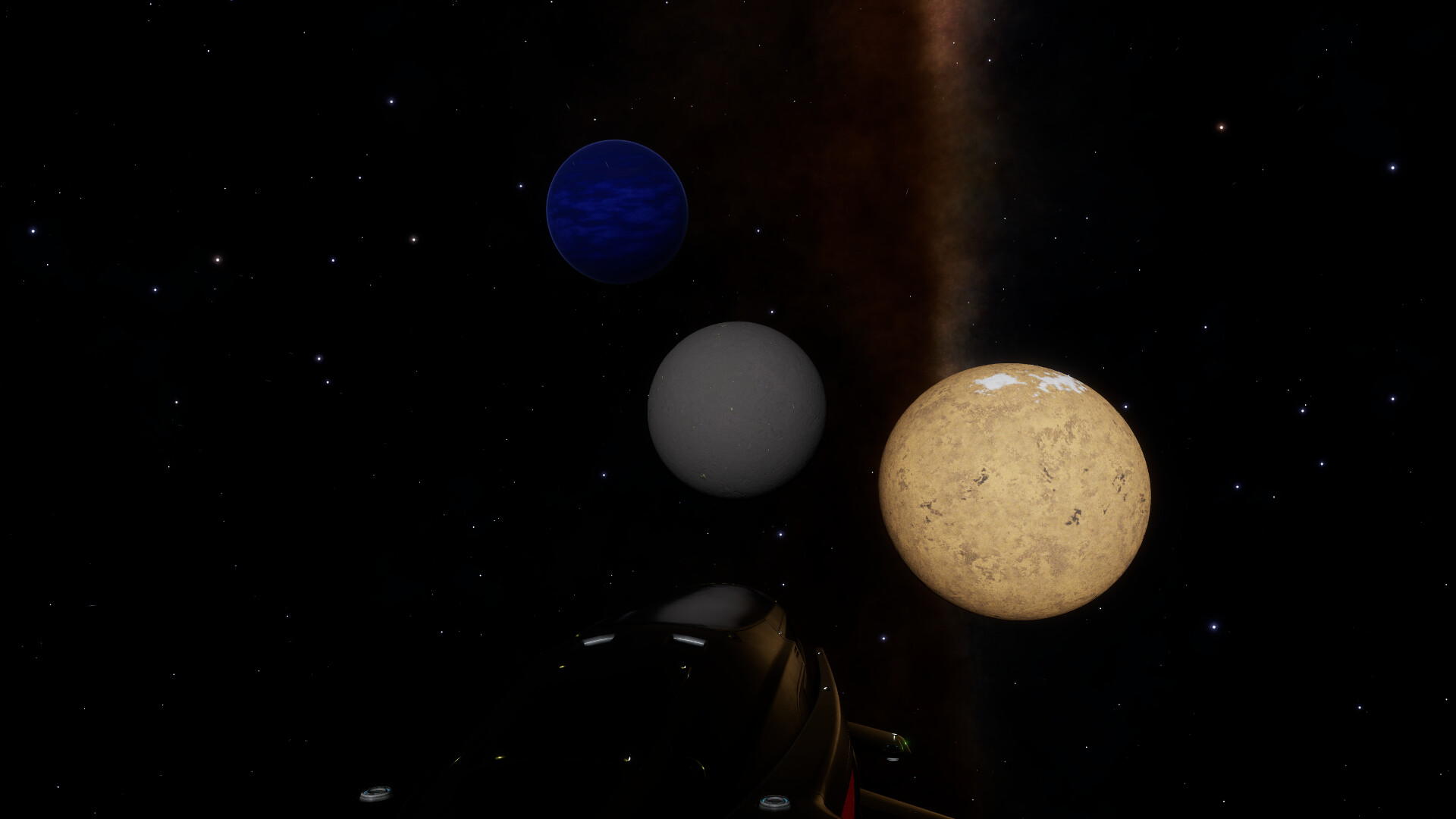 Close and fast orbiting pair of moons