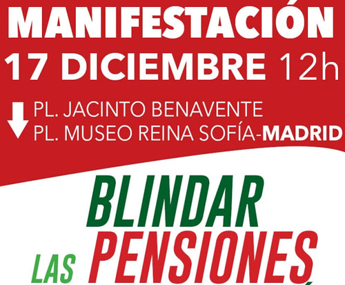 Una manifestación por las pensiones, para unir a quienes están enfrentados