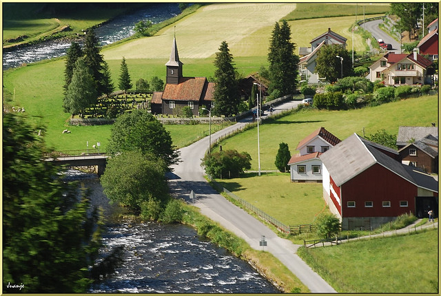 🇳🇴 Iglesia en Flaam (Noruega, 25-6-2008) ⭐