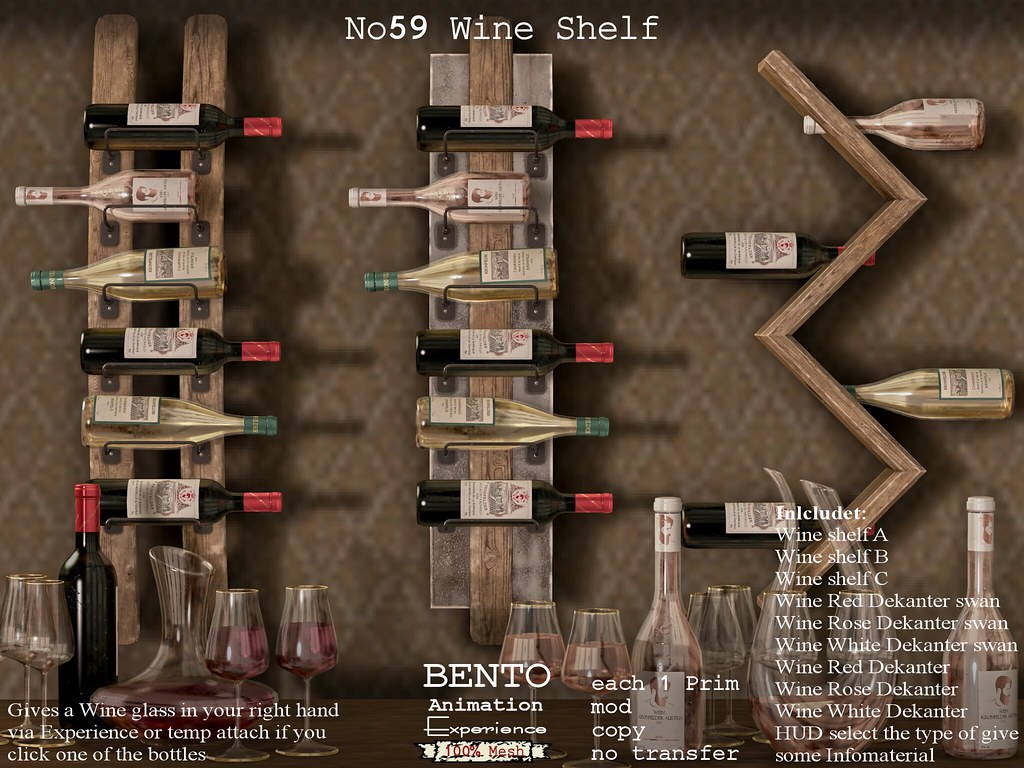 No59 Wine Shelf set