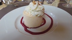 Icecream, Restaurant Fontfroide Abbey, Narbonne, Occitaine, France