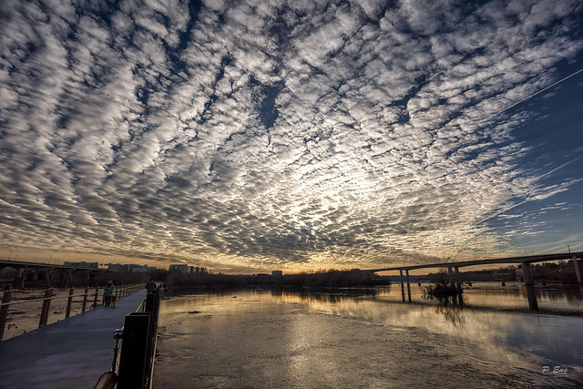 Dramatic Sky Over James River