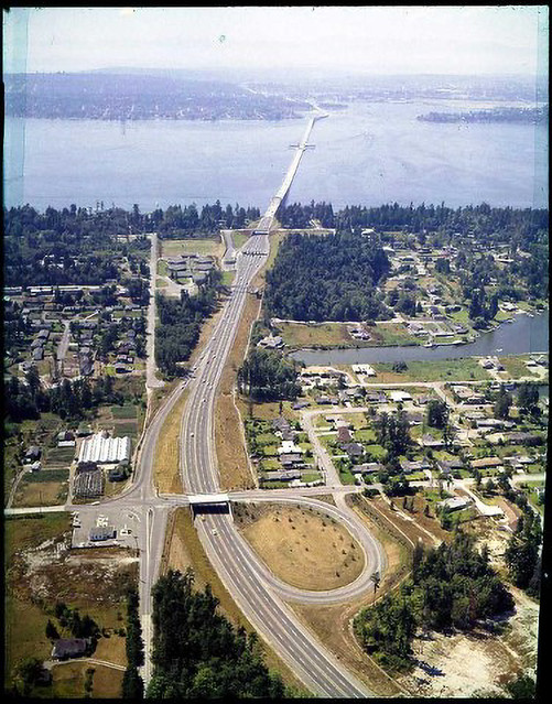 Historic view of SR 520 on the Eastside