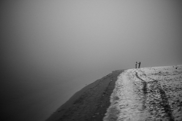 fog and two people