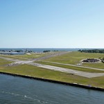 Tampa, FL - Peter O. Knight Airport Peter O. Knight Airport is located on Davis Islands, about five minutes from downtown Tampa, Florida. 

It was built by the WPA and was Tampa&#039;s main airport from 1935 to 1945.

The photo was taken from the deck of the Carnival Miracle.