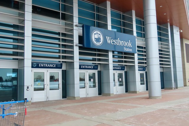 Westbrook Station - Calgary's only underground commuter train station - North Entrance
