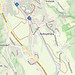 Běžkařské stopy Bad Hofgastein 1,7 + 2,7 + 4,2 km, foto: výstřižek z mapy