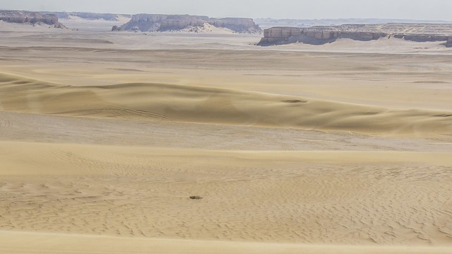 Desert at Fayoum's Wadi El-Rayan in Egypt