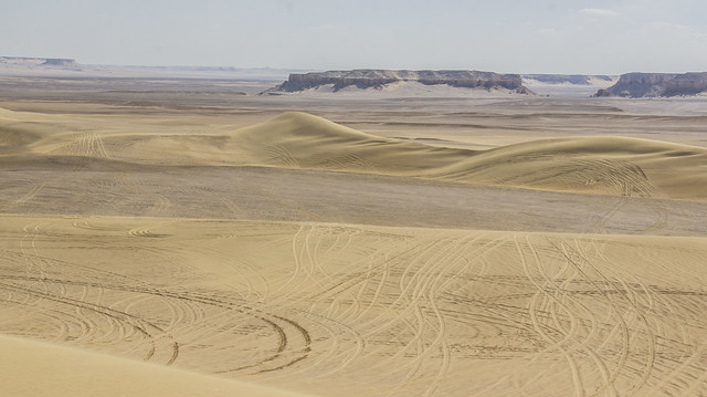 Desert at Fayoum's Wadi El-Rayan in Egypt